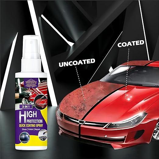 Polish Spray 3 in 1 High Protection Quick Car Coating Spray 200ml (Pac ...
